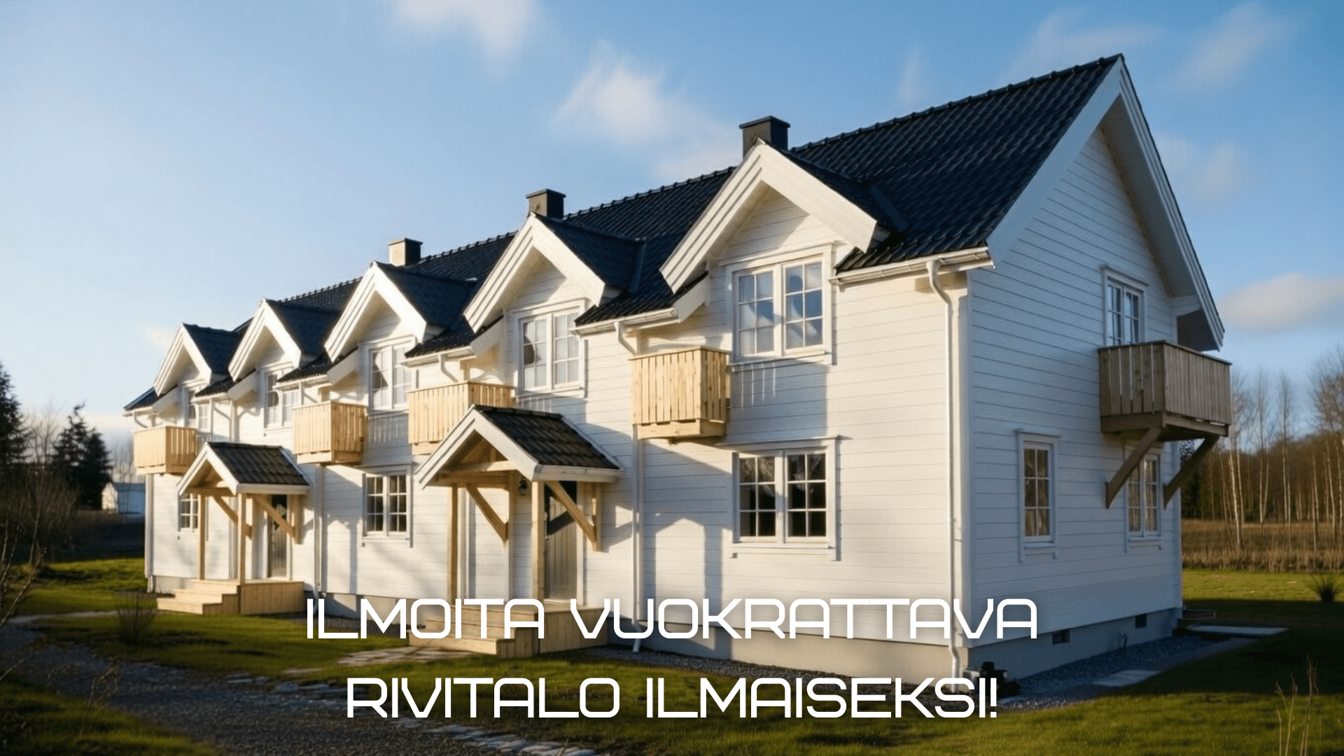 Ilmoita Vuokrattava Rivitalo ilmaiseksi!