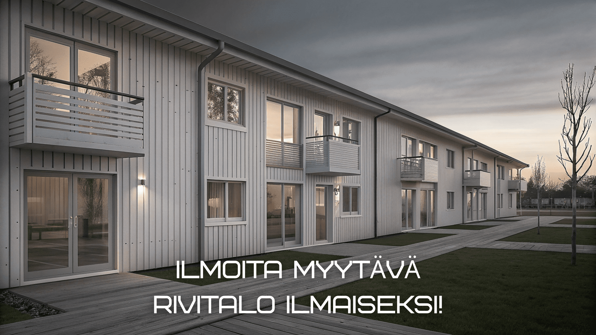 Ilmoita myytävä rivitalo ilmaiseksi!
