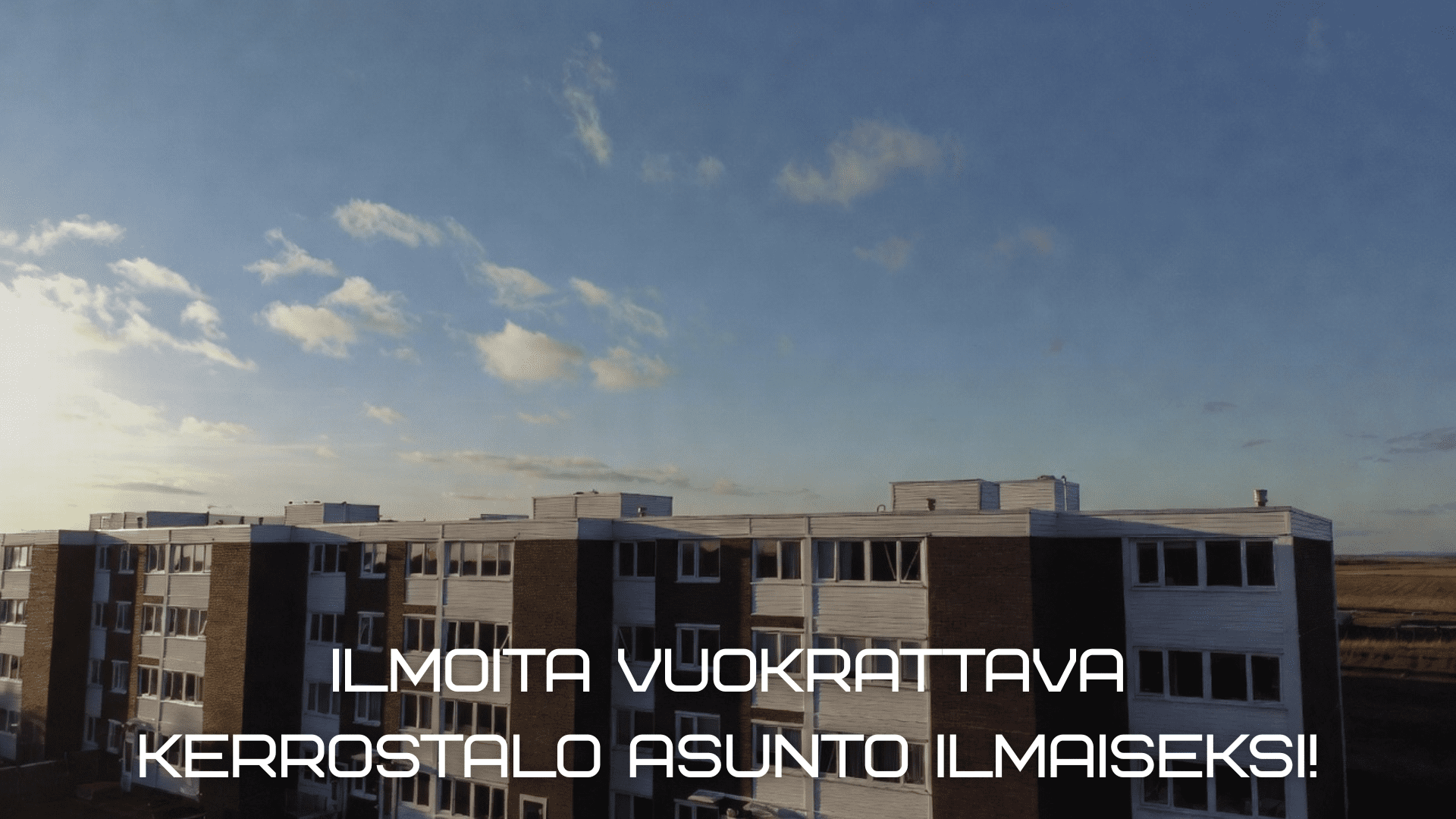 Ilmoita vuokrattava kerrostaloasunto ilmaiseksi!