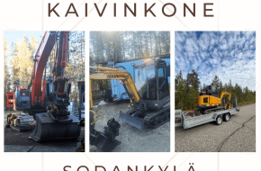 Vuokrataan Kaivinkone Sodankylä