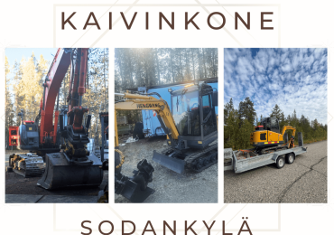 Vuokrataan Kaivinkone Sodankylä