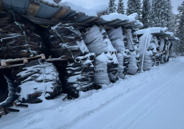 Pannuhuone Polttopuu Sodankylä 45cm pitkä [Suursäkki]